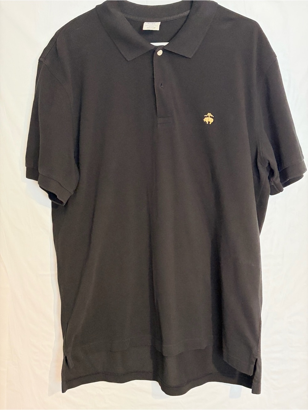 Brooks Brothers Black Polo with Gold Logo Size XL